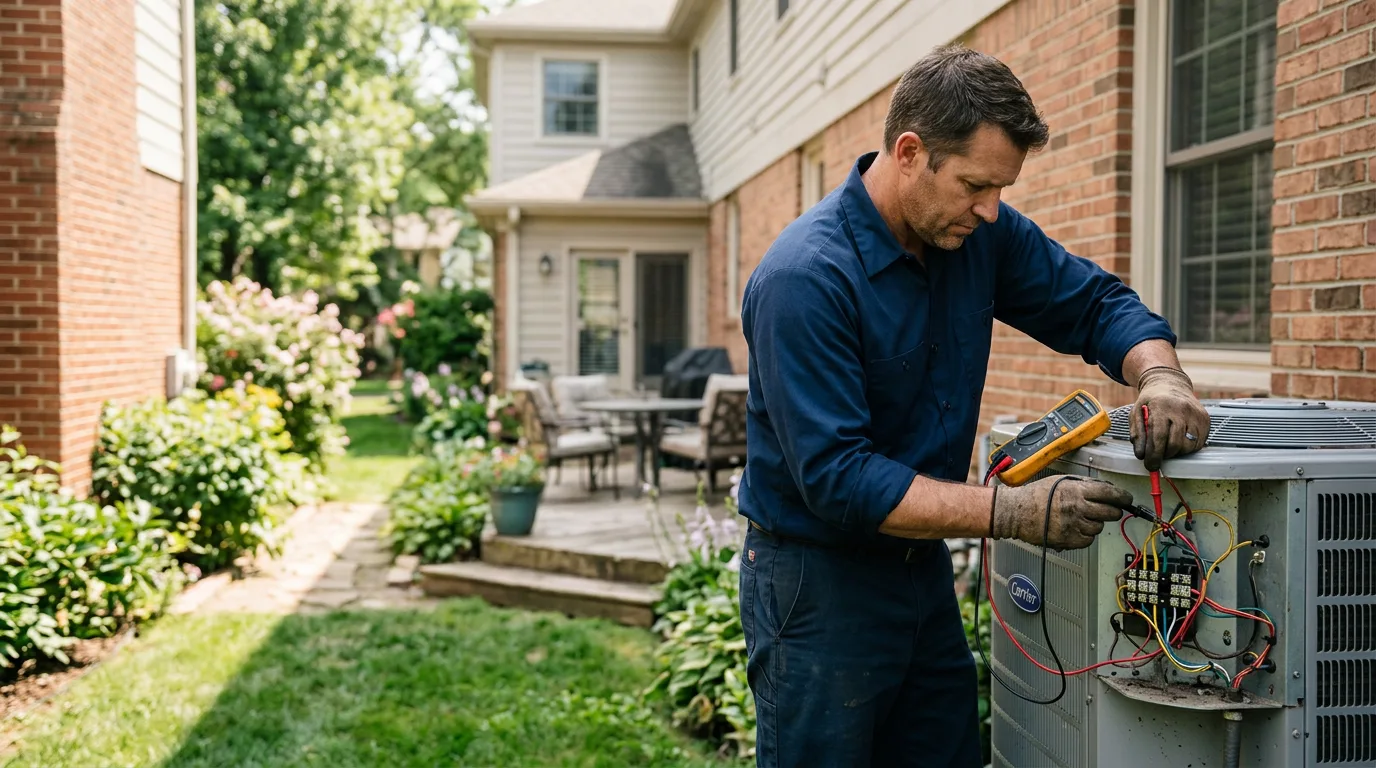 HVAC technician working near Whitehall, WI